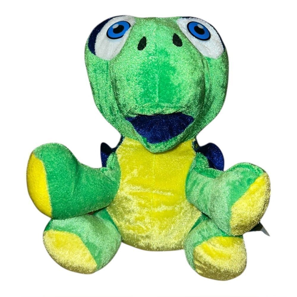 Classic Toy Plush Turtle 15" Green Blue NWT